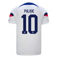 Maglie da calcio stati Uniti Christian Pulisic #10 Prima Maglia Mondiali 2022 Manica Corta